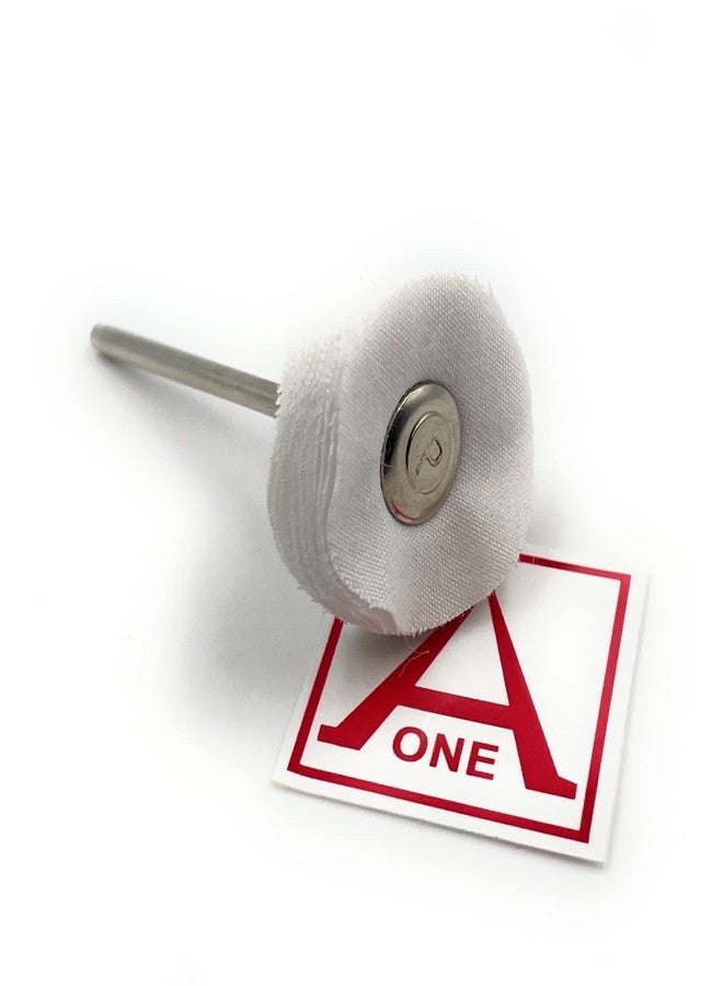 Aone Mounted Muslin Cloth Buff White 5pcs for Polishing/Buffing/Cleaning for Dremel Rotary Tool, Micro Hand Motor, Polishing Motor for Jewellery Making, Watchmaking, Model Making & Hobby Craft DIY - Image 2